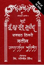 Picture of Adi Sri Guru Granth Sahib Ji : Darshan Nirney Steek (14 Vol.) 